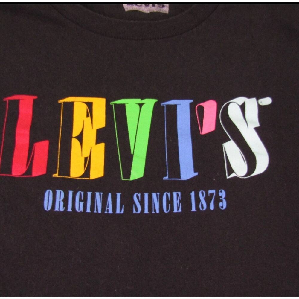 Men's Levi's Strauss & Co rainbow Short Sleeve T-Shirt Size L - Picture 3 of 4
